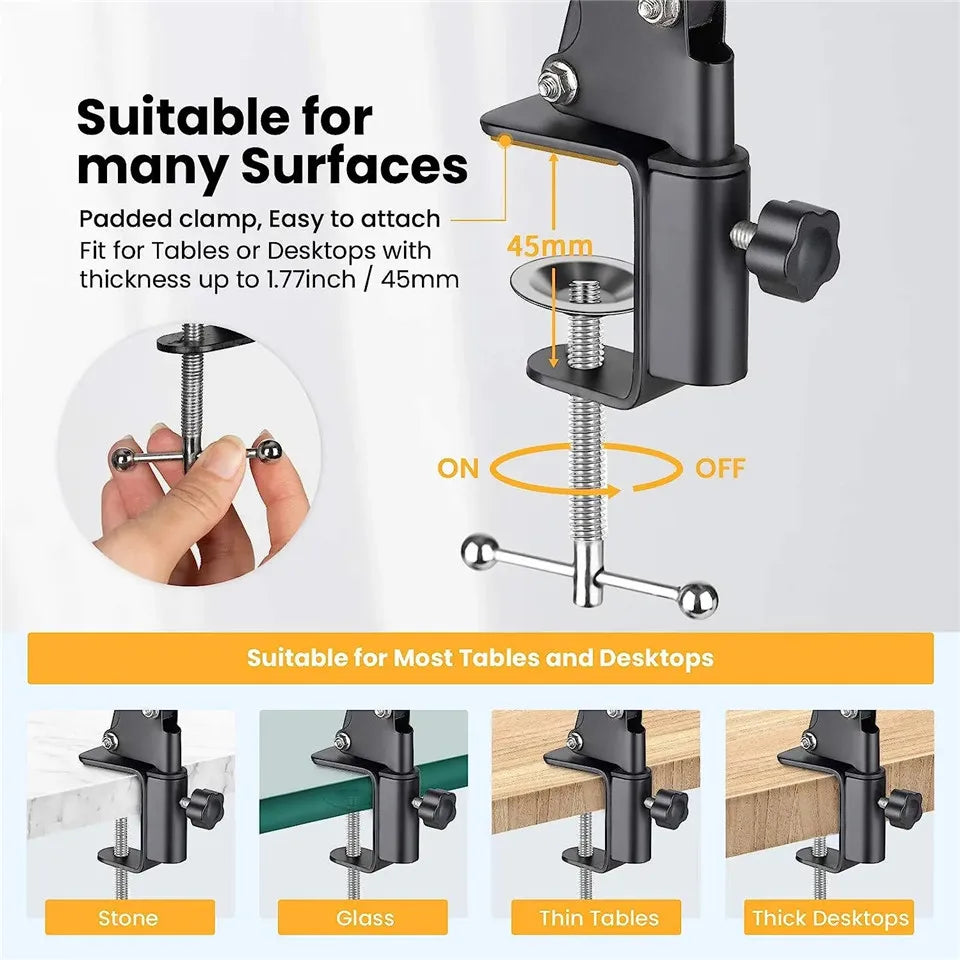 Support Téléphone Flexible avec Bras Articulé pour Bureau