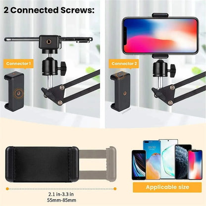 Support Téléphone Flexible avec Bras Articulé pour Bureau