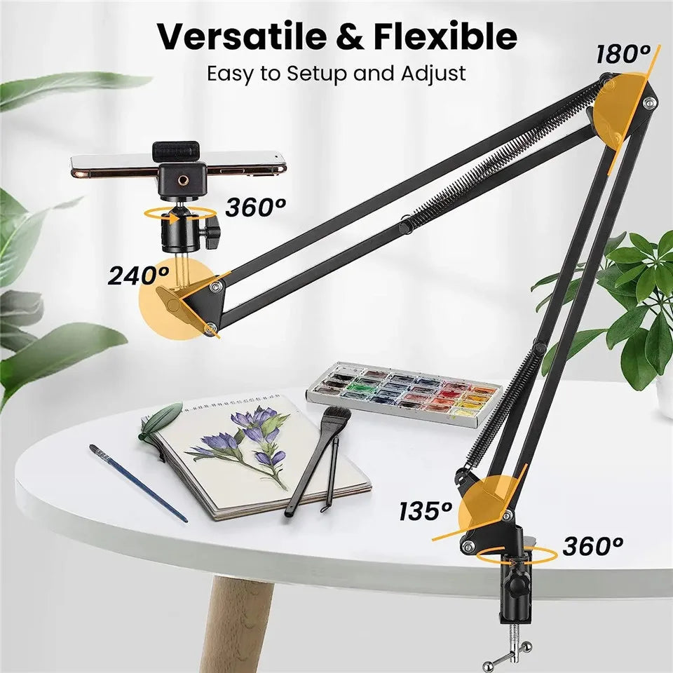 Support Téléphone Flexible avec Bras Articulé pour Bureau