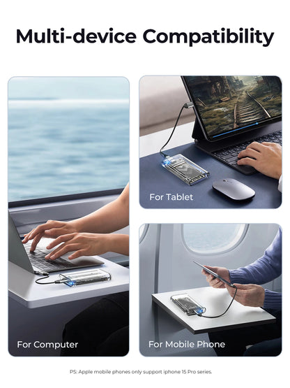 ORICO Boîtier Externe Transparent mSATA vers USB 3.2 Gen1 (ordinateur, téléphone, tablette,...)
