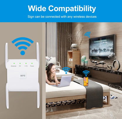 Répéteur WiFi AC1200 1200Mbps Double Bande