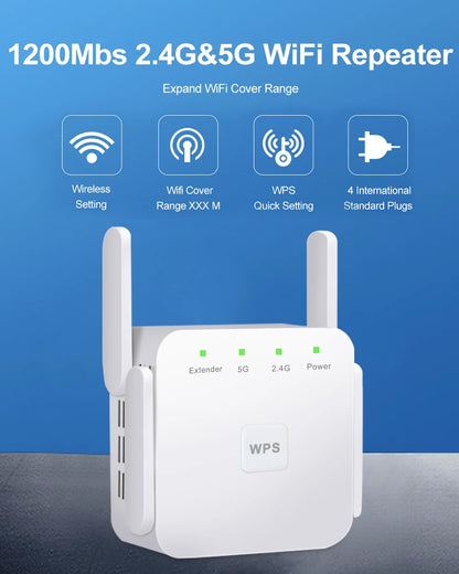 Répéteur WiFi AC1200 1200Mbps Double Bande