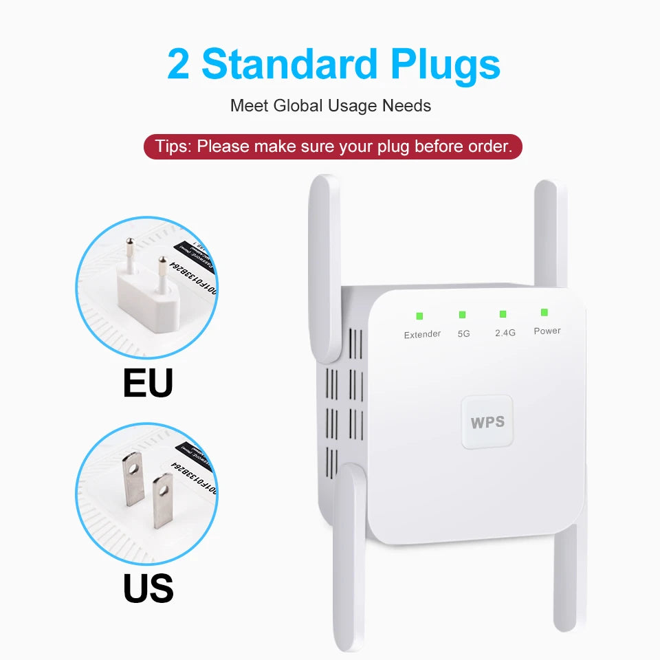 Répéteur WiFi AC1200 1200Mbps Double Bande