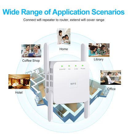Répéteur WiFi AC1200 1200Mbps Double Bande