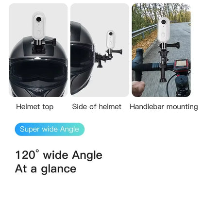 Caméra d’Action 4K pour Sports et Aventures, s'intègre à casque de moto/vélo