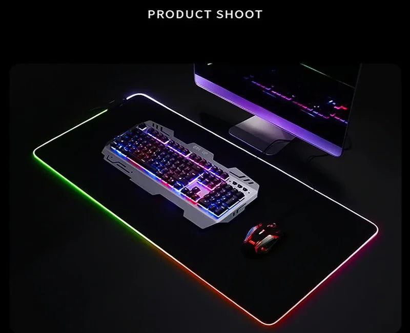 Tapis de Souris RGB Alienware Gaming XL Noir Lumineux