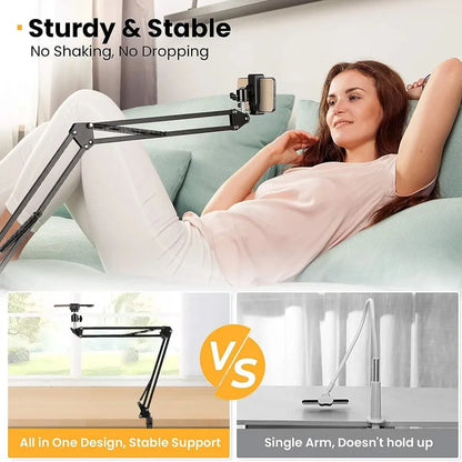 Support Téléphone Flexible avec Bras Articulé pour Bureau