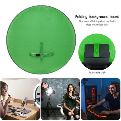 Toile de Fond Vert Pliable pour Photographie et Vidéo