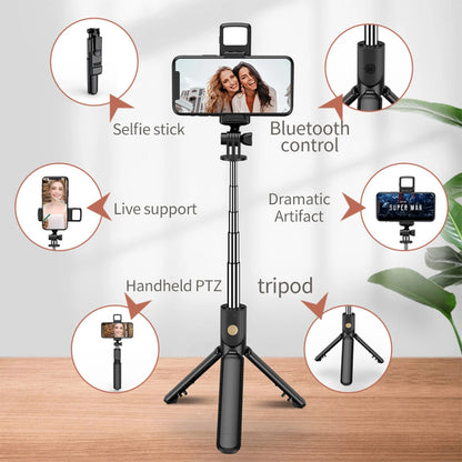 Trépied Selfie Sans Fil pour Smartphone avec Télécommande Bluetooth