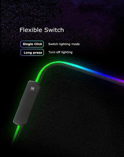 Tapis de Souris RGB Alienware Gaming XL Noir Lumineux