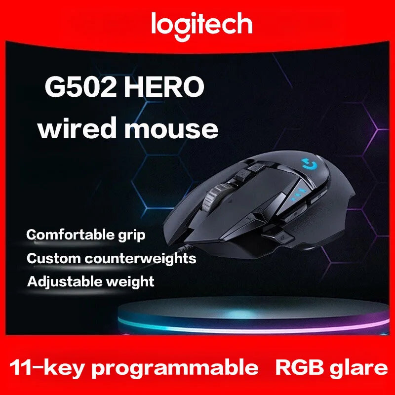 Logitech G502 HERO – Souris Gaming RGB Haute Performance