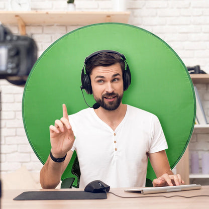 Toile de Fond Vert Pliable pour Photographie et Vidéo