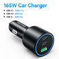 Chargeur Voiture Vention 165W USB-C Charge Rapide 3 Ports