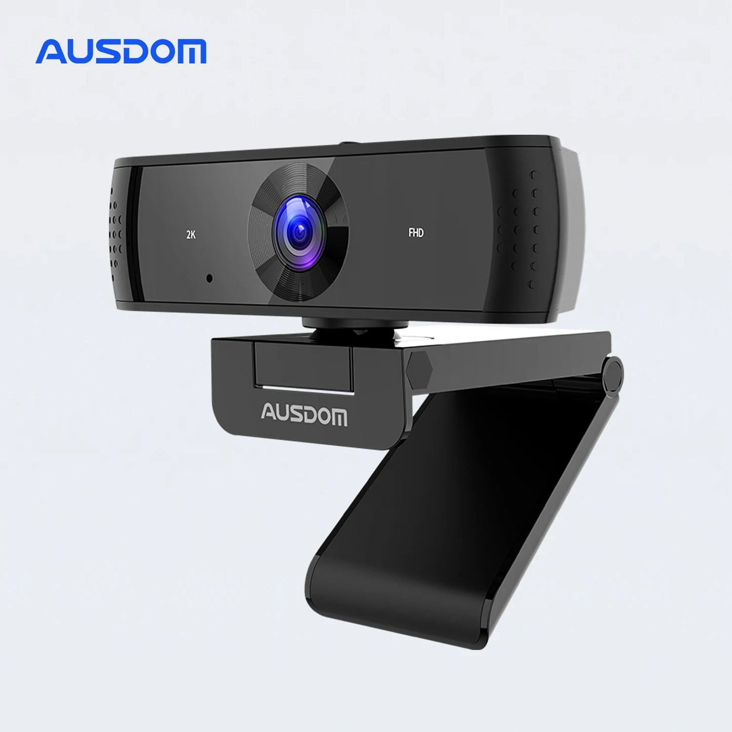 Webcam 2K avec Microphone & Autofocus