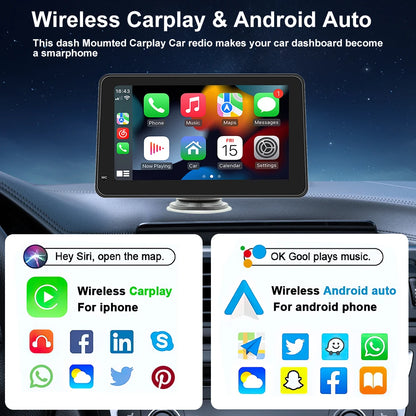 Écran Tactile Portable 7" CarPlay & Android Auto