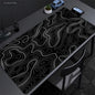 Tapis de Bureau XXL Noir & Blanc Design Abstrait
