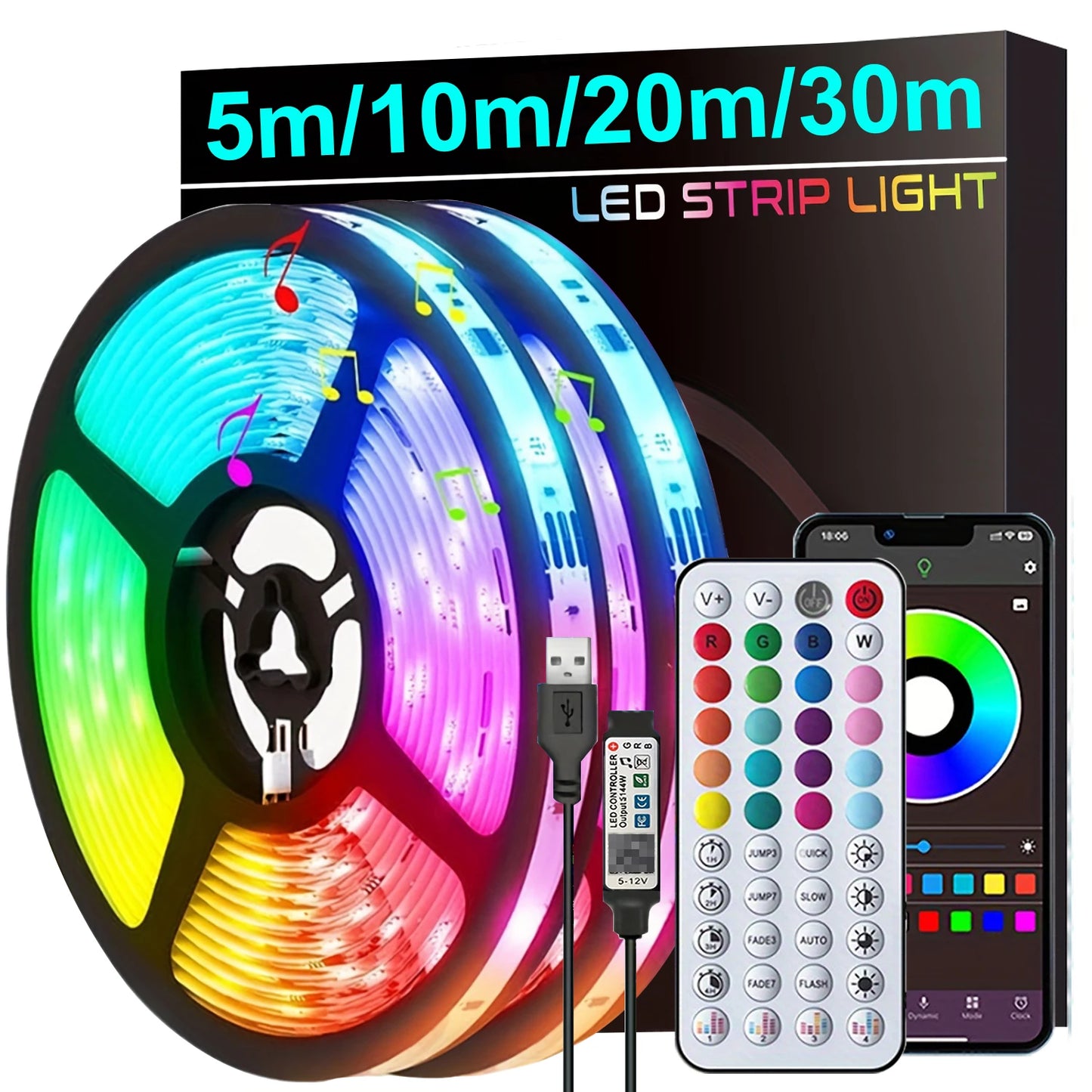 Bande LED connectée/synchronisée