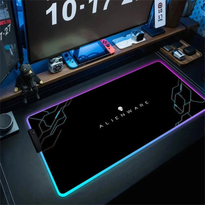 Tapis de Souris RGB Alienware Gaming XL Noir Lumineux