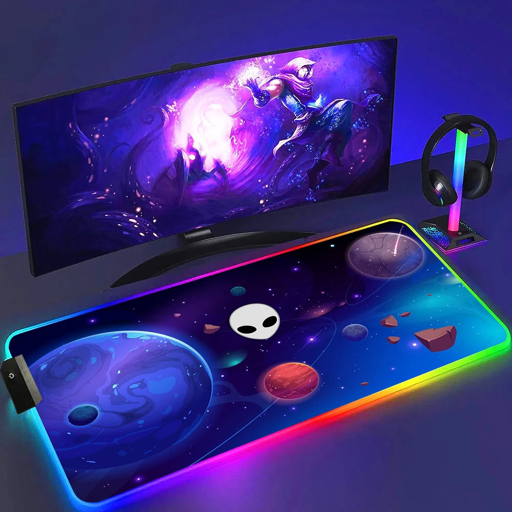 Tapis de Souris RGB Alienware Gaming XL Noir Lumineux