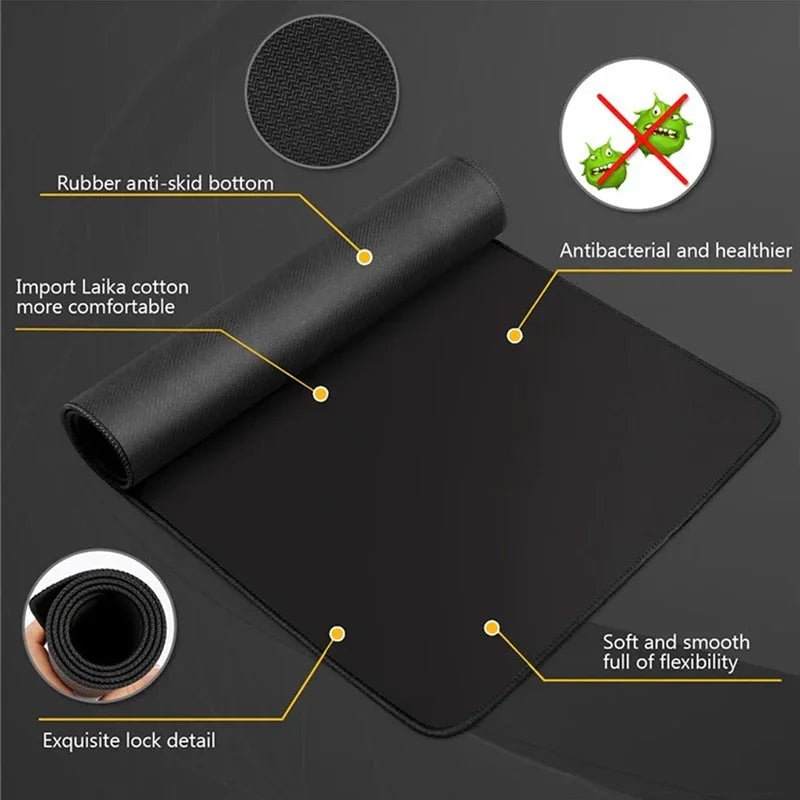 Grand Tapis de Souris Gaming Noir
