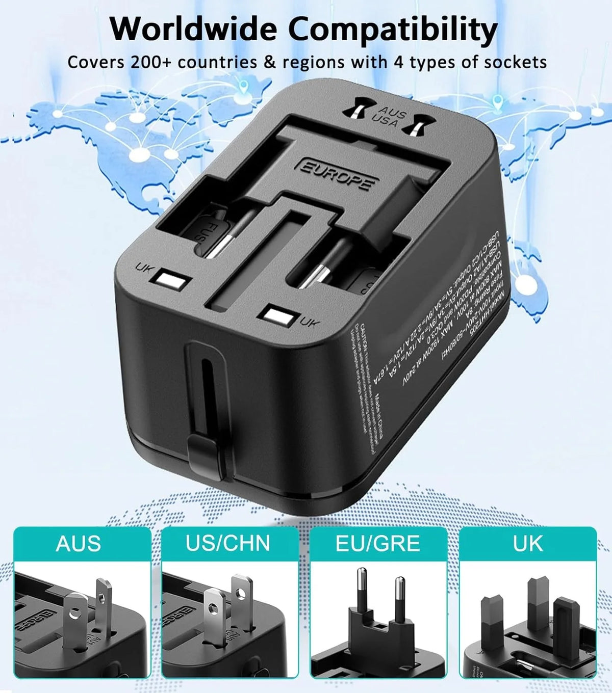 adaptateur de voyage universel