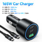Chargeur Voiture Vention 165W USB-C Charge Rapide 3 Ports