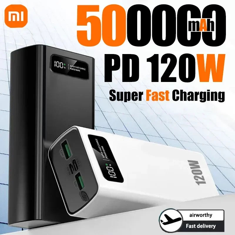 Batterie externe Haute Capacité 200000mAh Charge Rapide 120W