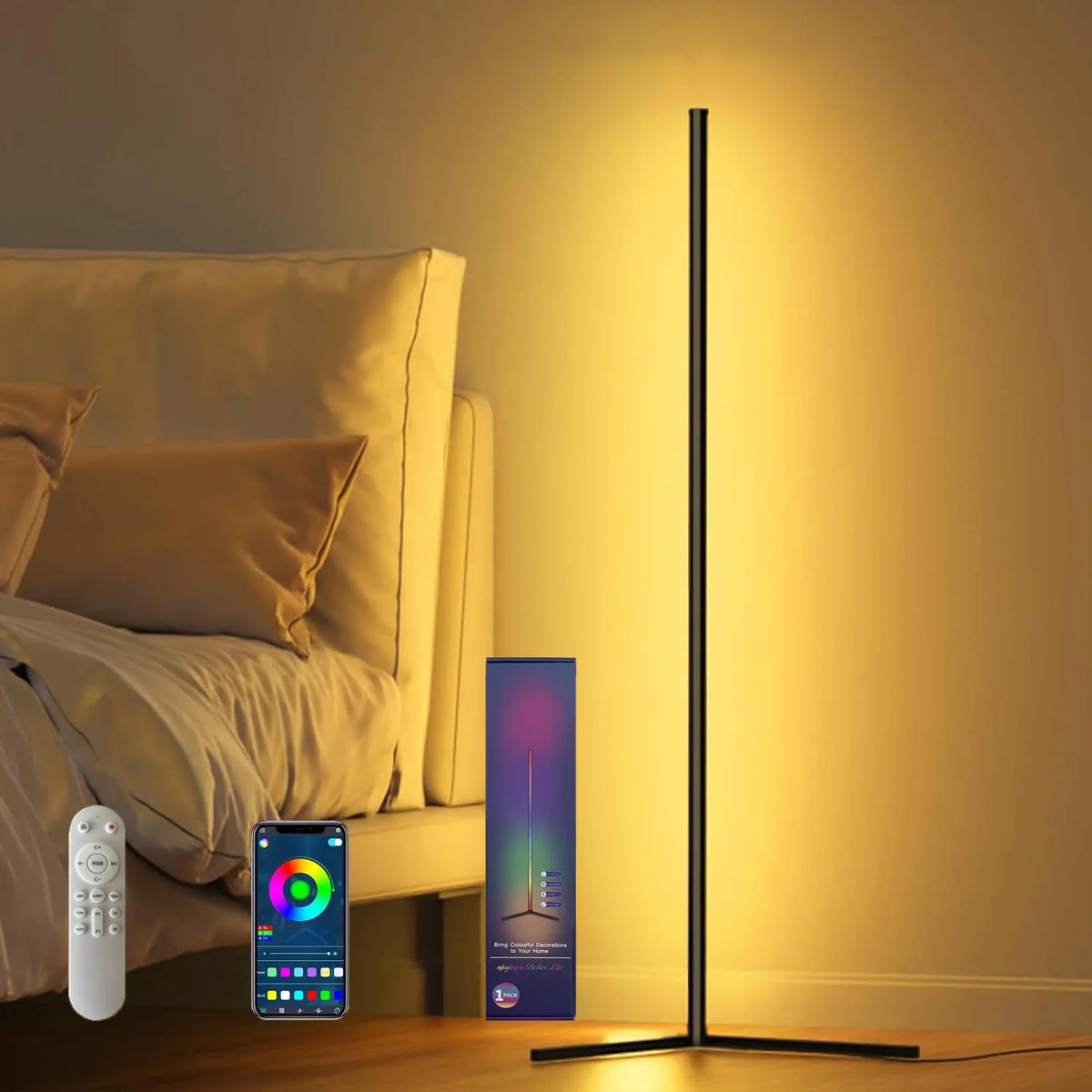 Lampadaire LED RGB Intelligent