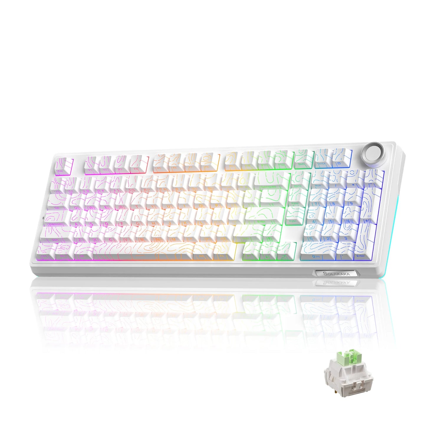 Clavier Pro Gaming sans fil SOLAKAKA Ki99 Pro
