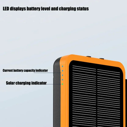 Batterie Externe rechargeable avec le soleil 50000mAh Haute Capacité Charge Rapide