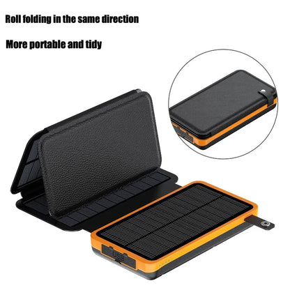 Batterie Externe rechargeable avec le soleil 50000mAh Haute Capacité Charge Rapide