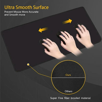 Grand Tapis de Souris Gaming Noir