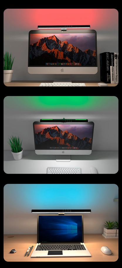 Barre lumineuse pour moniteur 33-60cm, éclairage de fond PC RGB