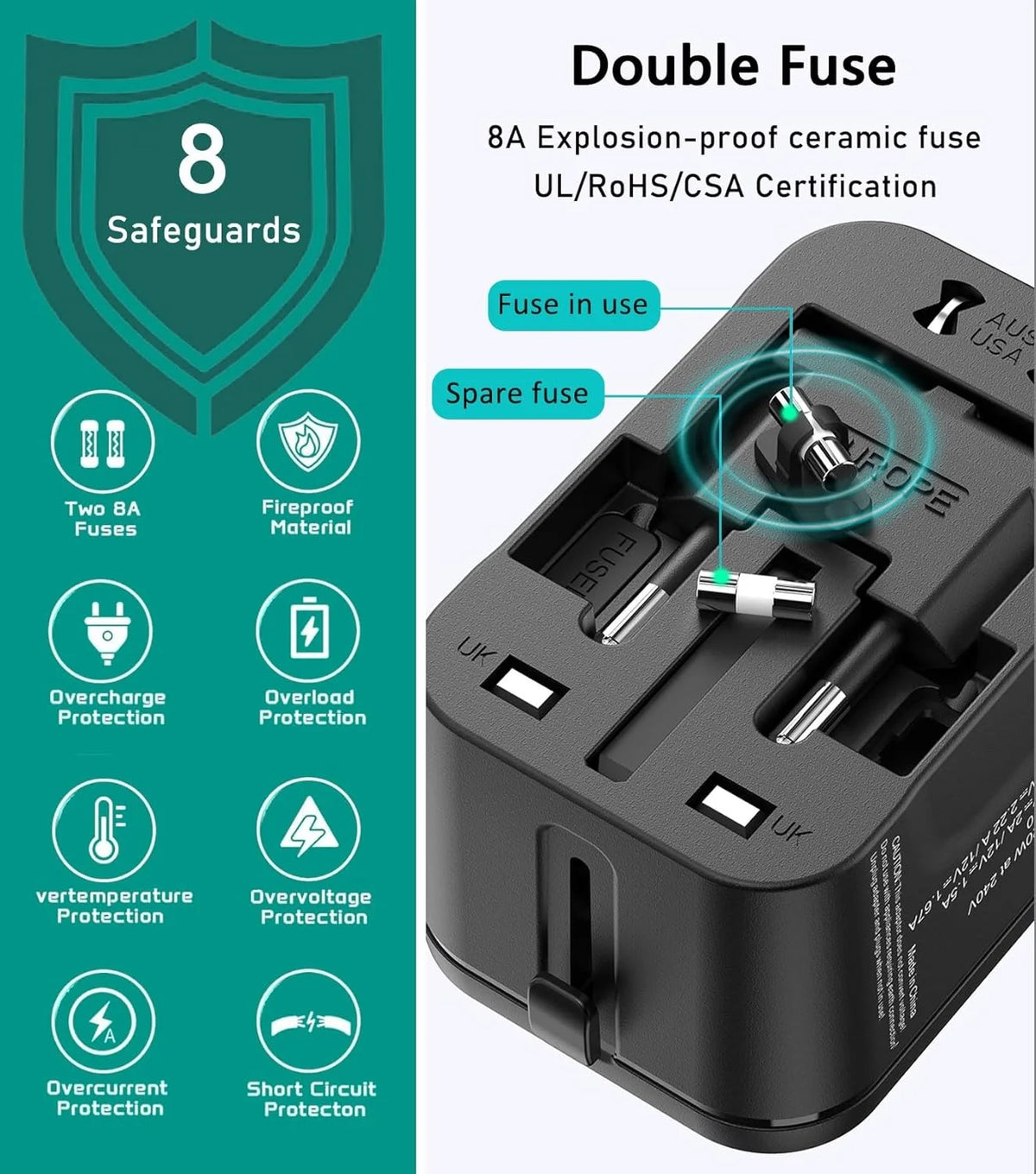 adaptateur de voyage universel