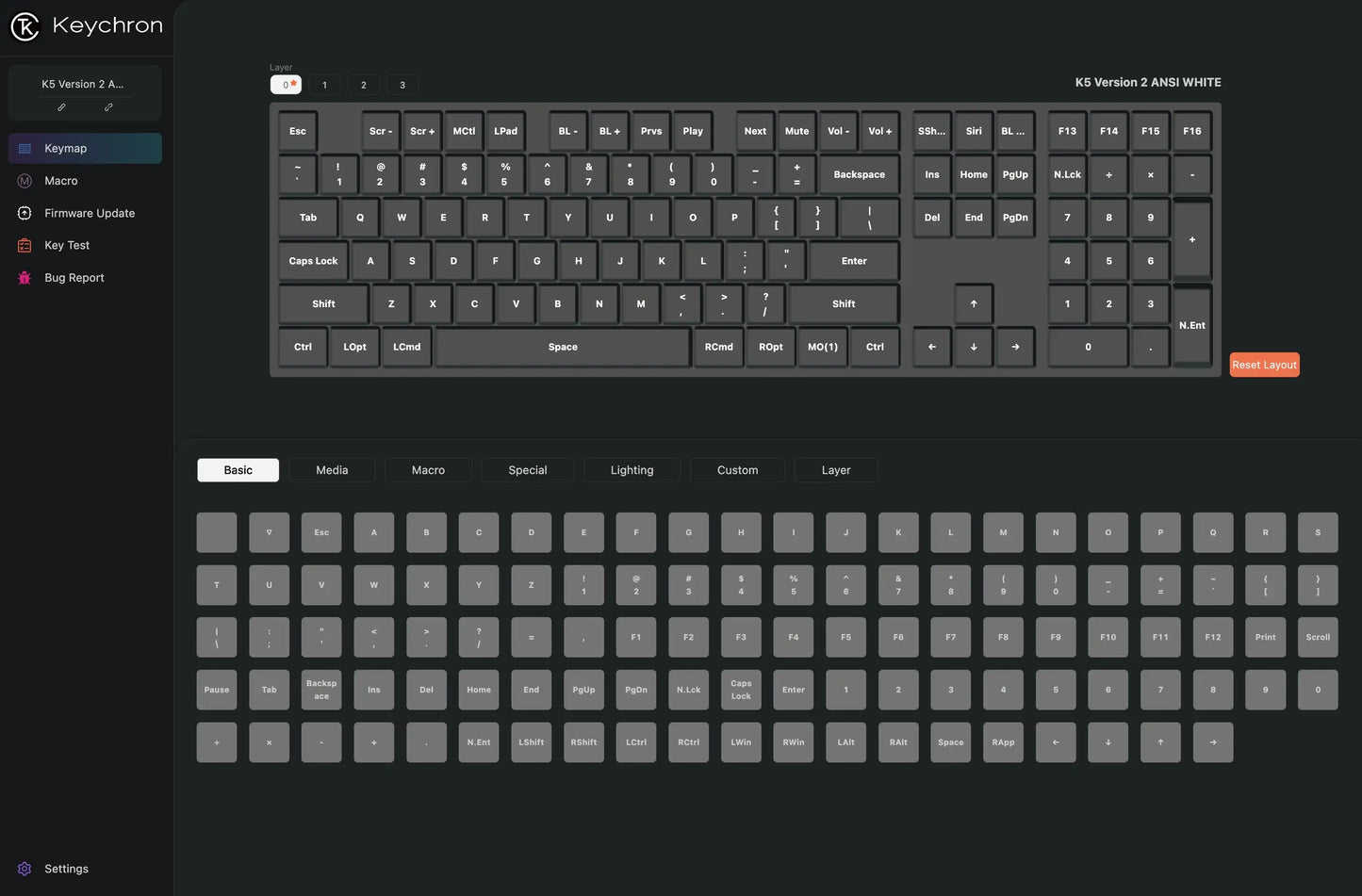 Clavier Mécanique Keychron K5 V2