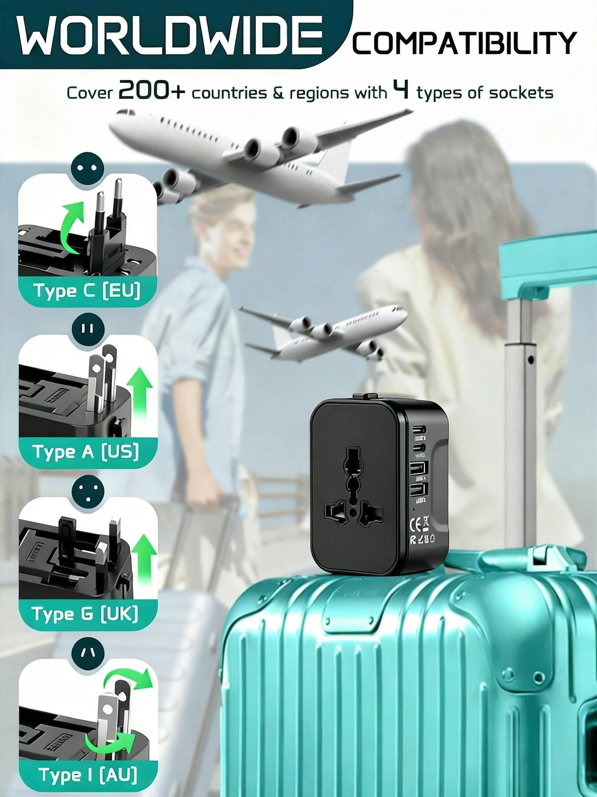 adaptateur de voyage universel