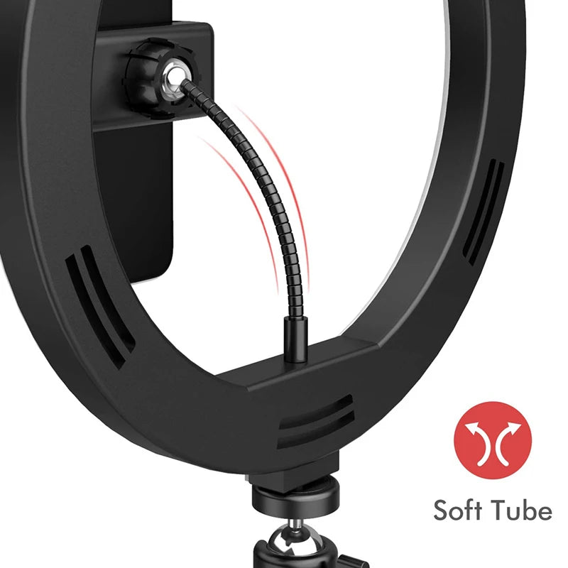 Anneau LED Selfie avec Trépied et Support Téléphone