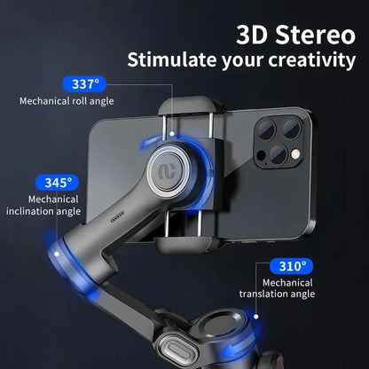 Stabilisateur Smartphone intelligent, aide à la stabilisation lors de prises de vidéos + ia