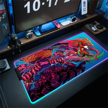 Tapis de Souris RGB Alienware Gaming XL Noir Lumineux