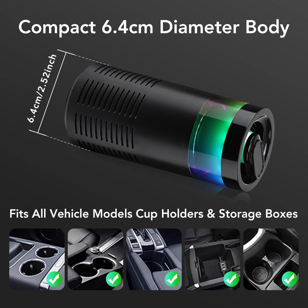 Mini Purificateur d’Air pour Voiture avec Ioniseur