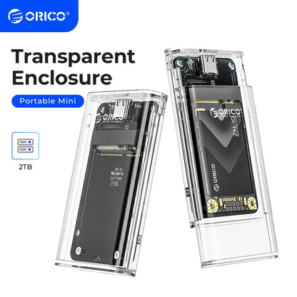 ORICO Boîtier Externe Transparent mSATA vers USB 3.2 Gen1 (ordinateur, téléphone, tablette,...)