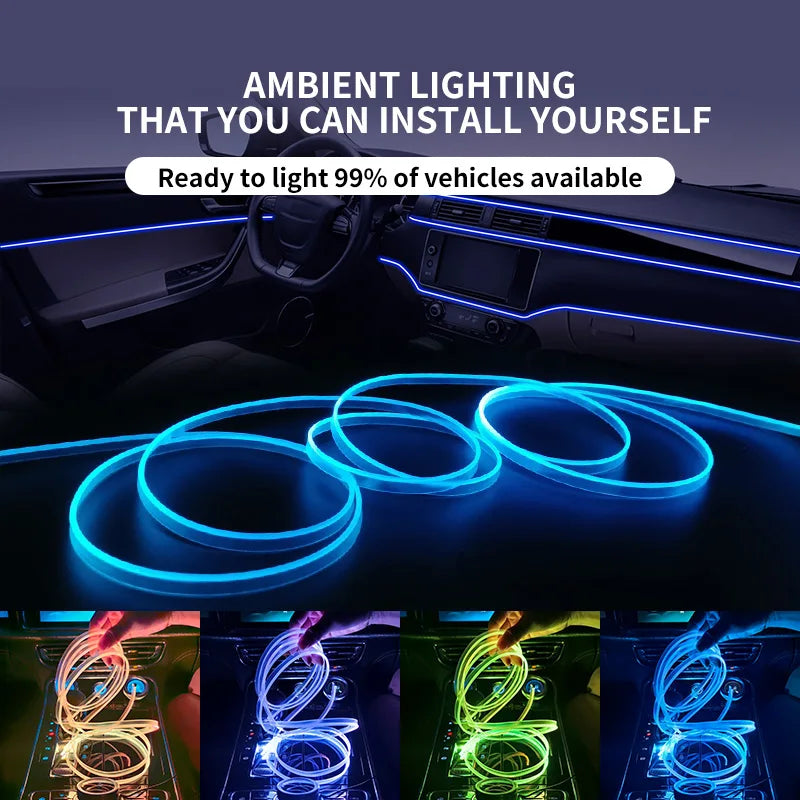 Bandes LED d’Ambiance pour Intérieur de Voiture