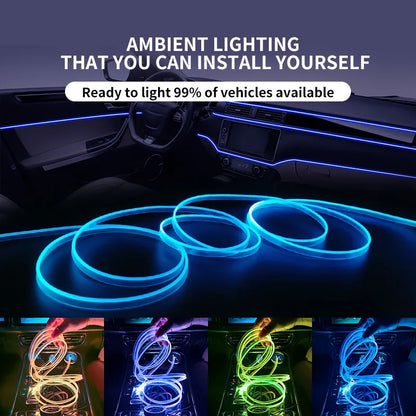 Bandes LED d’Ambiance pour Intérieur de Voiture