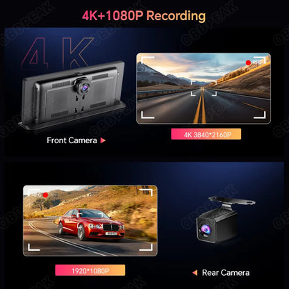 Caméra Tableau de Bord Sans Fil K2 Pro 4K