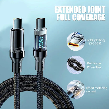 Câble USB-C 120W avec Affichage Numérique