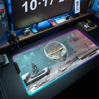 Tapis de Souris RGB Alienware Gaming XL Noir Lumineux