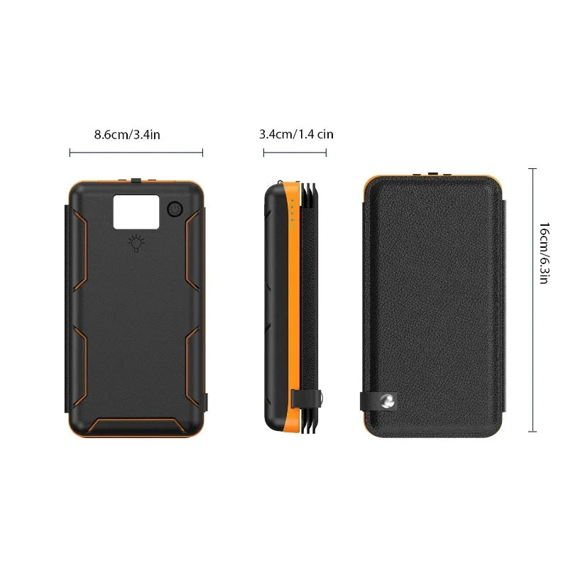 Batterie Externe rechargeable avec le soleil 50000mAh Haute Capacité Charge Rapide