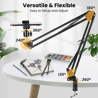 Support Téléphone Flexible avec Bras Articulé pour Bureau