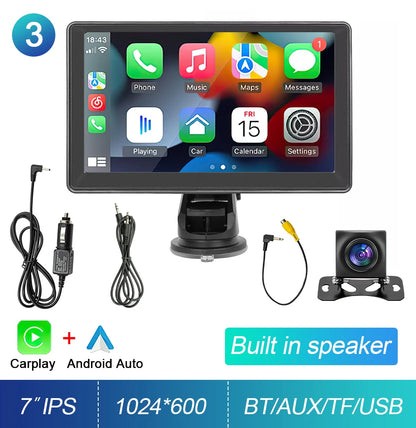 Écran Tactile Portable 7" CarPlay & Android Auto